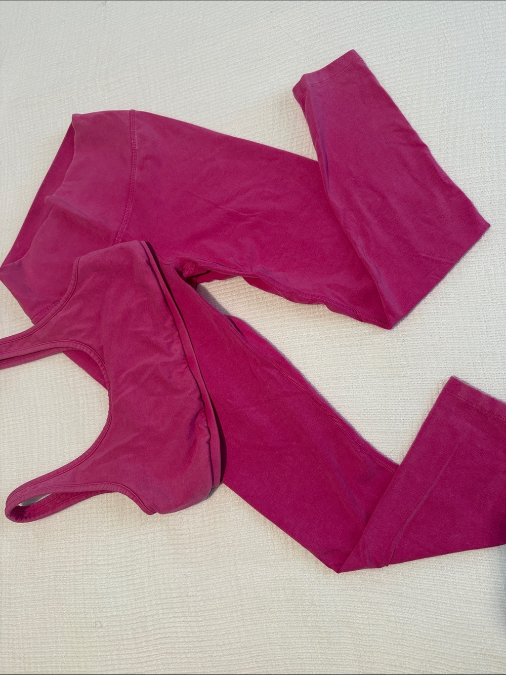 Old Navy Magenta Active Leggings and Sports Bra